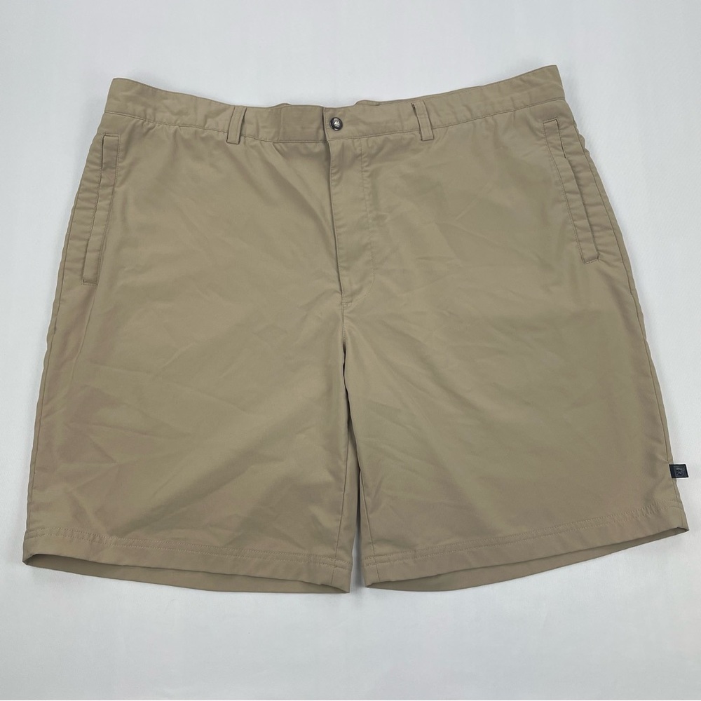 Zero Restriction Shorts Men’s 42 Beige Tan Tour Series Golf Performance EXC